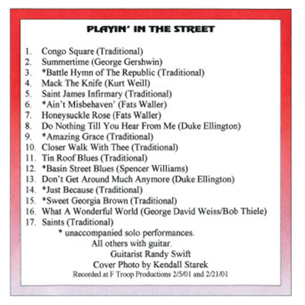 Playin in the Street [TCD02]