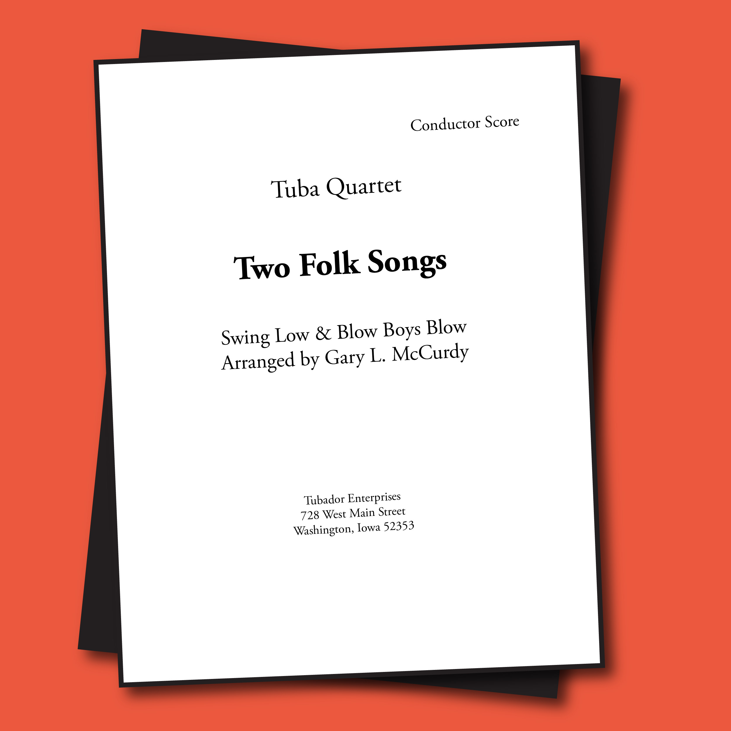 Two Folk Songs Sheet Music - Quartet - Click Image to Close